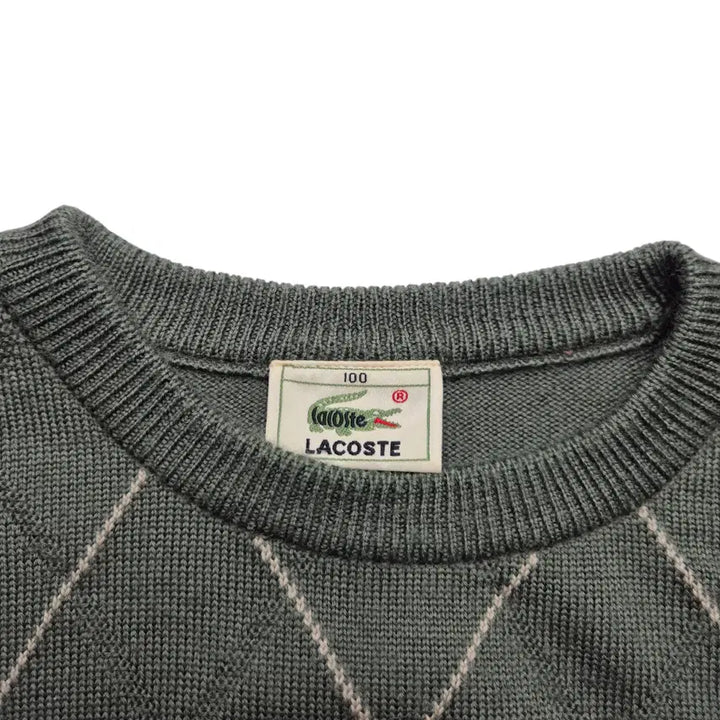 [BUNJANG] Lacoste Argyle Knit (Size 100) / [100] 라코스테 아가일 니트