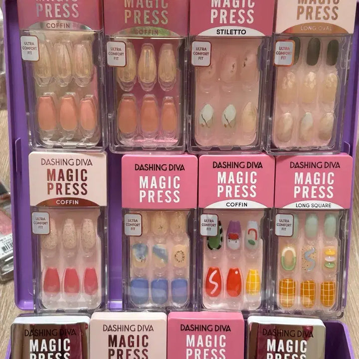 [BUNJANG] Dashing Diva Magic Press Nail Tip / 데싱디바 매직프레스 네일팁 코핀/스틸레토/오벌