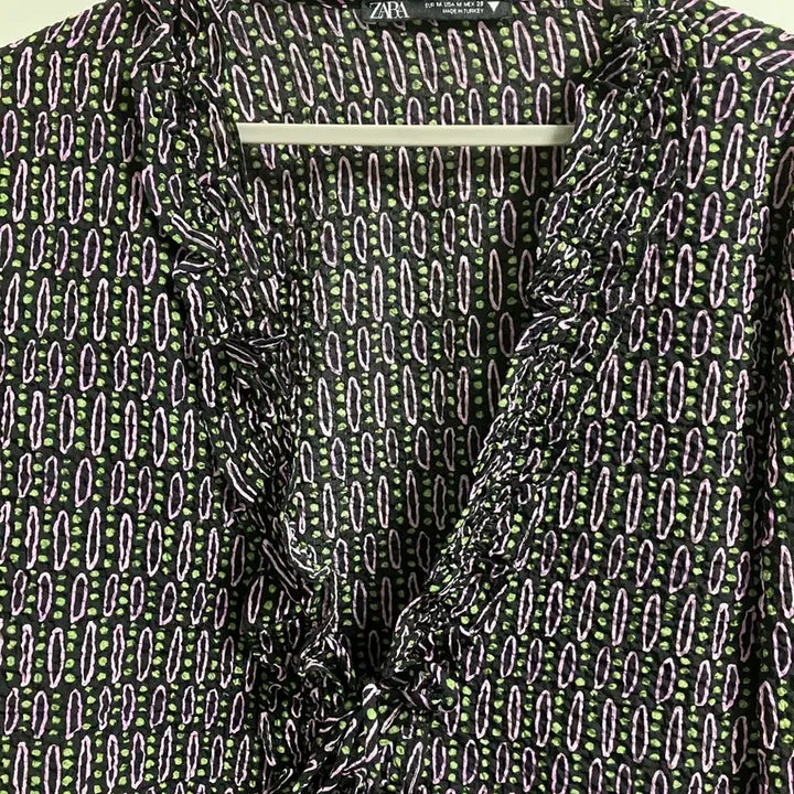 [BUNJANG] ZARA Pattern Blouse M / 자라 패턴 블라우스 M