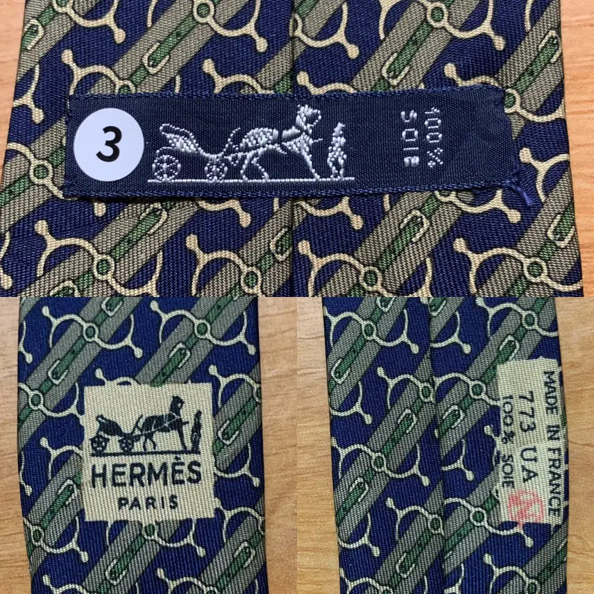 [BUNJANG] HERMES Silk Tie Bundle Set (NO.1-3) / HERMES 에르메스 타이(실크)묶음판매(NO.1-3)