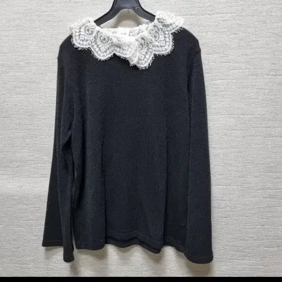 [SOLD OUT] p419 레이스 칼라 블랙 긴팔 블라우스