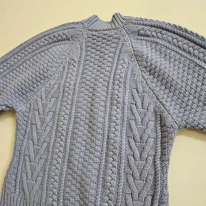 [BUNJANG] RECTO Cable Knit Blue / 렉토 케이블 니트 블루