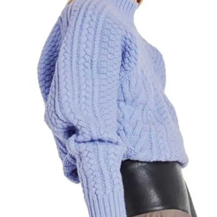 [BUNJANG] RECTO Cable Knit Blue / 렉토 케이블 니트 블루