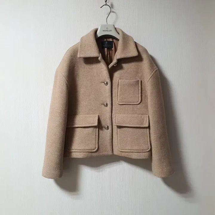 [BUNJANG] Lanvin Collection Wool Jacket - Beige, Size 55 / 랑방컬렉션 돔버튼 울 자켓 55 사이즈 정품