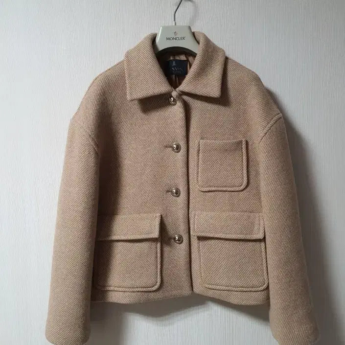 [BUNJANG] Lanvin Collection Wool Jacket - Beige, Size 55 / 랑방컬렉션 돔버튼 울 자켓 55 사이즈 정품