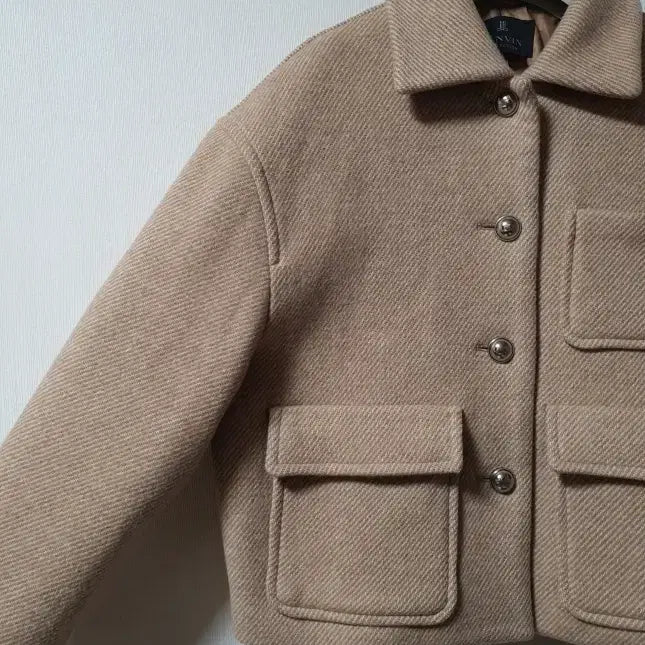 [BUNJANG] Lanvin Collection Wool Jacket - Beige, Size 55 / 랑방컬렉션 돔버튼 울 자켓 55 사이즈 정품