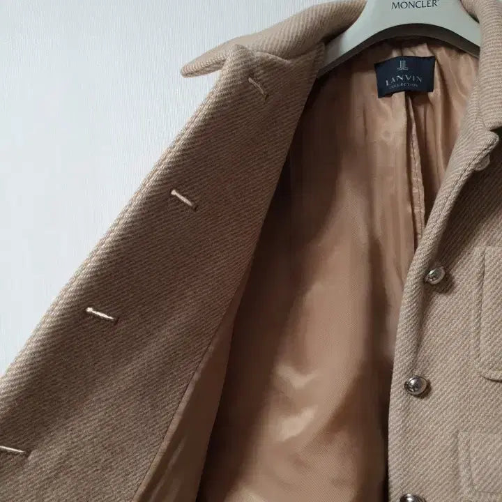 [BUNJANG] Lanvin Collection Wool Jacket - Beige, Size 55 / 랑방컬렉션 돔버튼 울 자켓 55 사이즈 정품