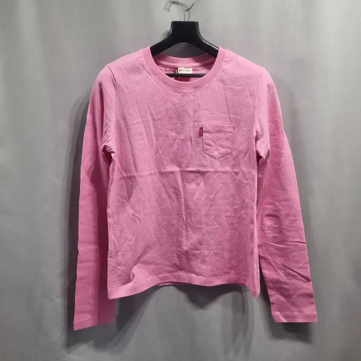 [BUNJANG] Levi's Pocket Long Sleeve T-shirt Pink / 리바이스 포켓 긴팔티 핑크