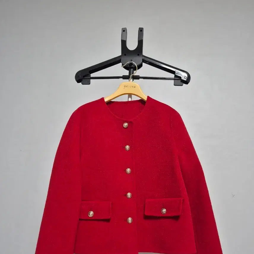 [BUNJANG] Si Red Wool Jacket / Si 빨간색 모 자켓