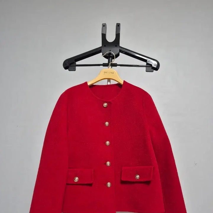 [BUNJANG] Si Red Wool Jacket / Si 빨간색 모 자켓
