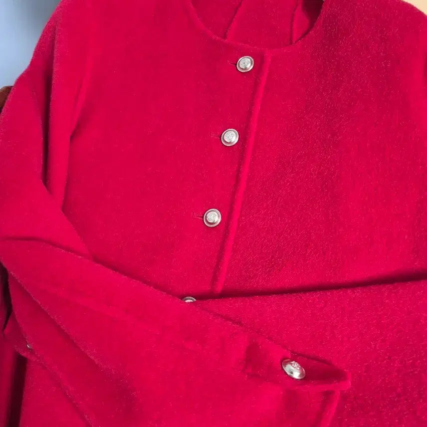 [BUNJANG] Si Red Wool Jacket / Si 빨간색 모 자켓