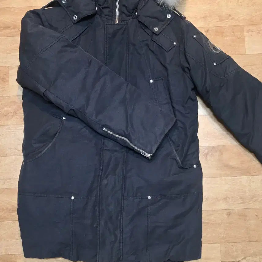 [BUNJANG] Moose Knuckles Black Padded Jacket M / 무스너클 스틸링 화이트퍼 블랙패딩M 저렴히 팝니다