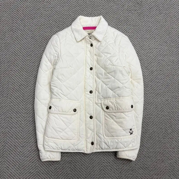 [BUNJANG] Tini Wini White Quilted Jacket v1594 / 티니위니 화이트 퀼팅 자켓 v1594