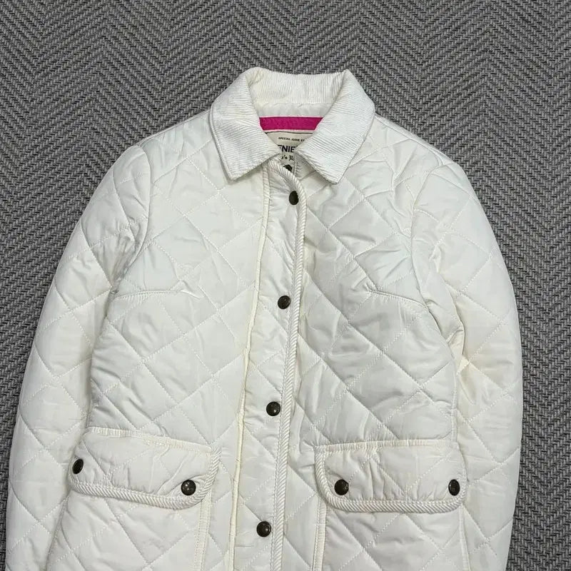 [BUNJANG] Tini Wini White Quilted Jacket v1594 / 티니위니 화이트 퀼팅 자켓 v1594