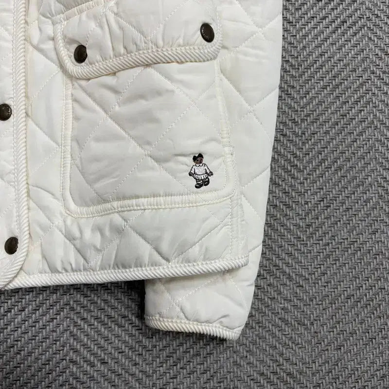 [BUNJANG] Tini Wini White Quilted Jacket v1594 / 티니위니 화이트 퀼팅 자켓 v1594