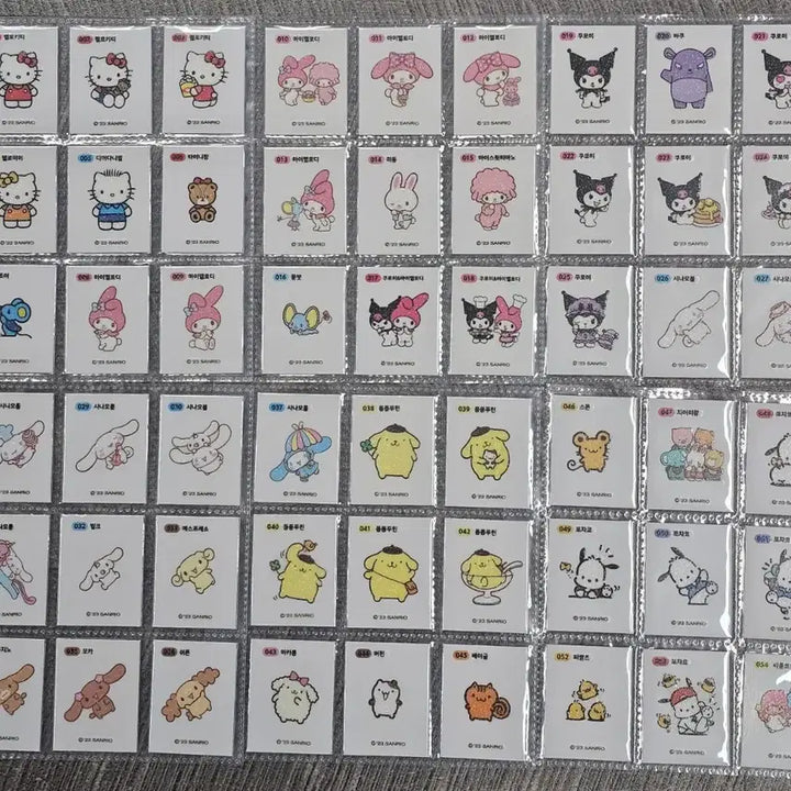 [BUNJANG] Sanrio Glitter Ttibs seal Full Set / 산리오 띠부씰  반짝이 전종세트