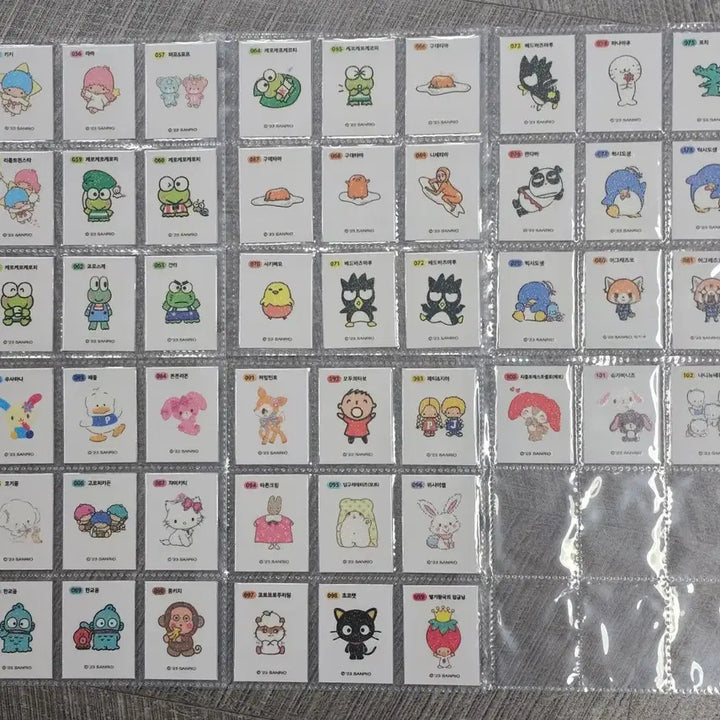 [BUNJANG] Sanrio Glitter Ttibs seal Full Set / 산리오 띠부씰  반짝이 전종세트