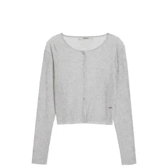 [BUNJANG] DeHebe Basic Linen Cardigan Gray / 드헤베 베이직 리넨 가디건 그레이