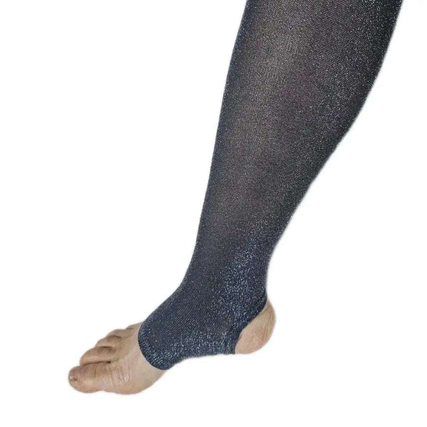 [BUNJANG] Free Size Silver Pearl Ankle Tights / 66free 펄 발고리 타이즈 -은사함유 펄