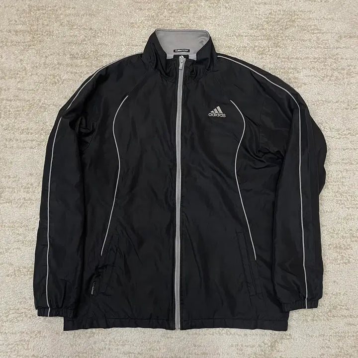 [BUNJANG] Adidas Performance Black Windbreaker Jacket / [M] 아디다스 퍼포먼스 블랙 바람막이 윈드브레이커