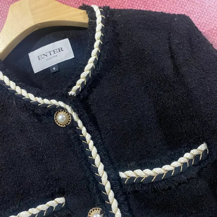 [BUNJANG] ENTER Black Tweed Jacket / ENTER 블랙 트위드 자켓