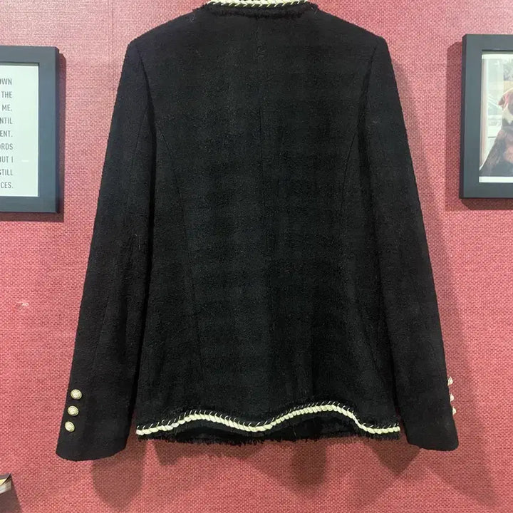 [BUNJANG] ENTER Black Tweed Jacket / ENTER 블랙 트위드 자켓