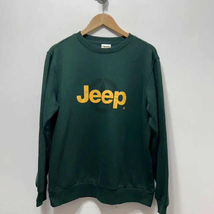 [BUNJANG] Jeep Fleece Crewneck Sweatshirt Green 2XL / Jeep 지프 기모 맨투맨 그린 2XL