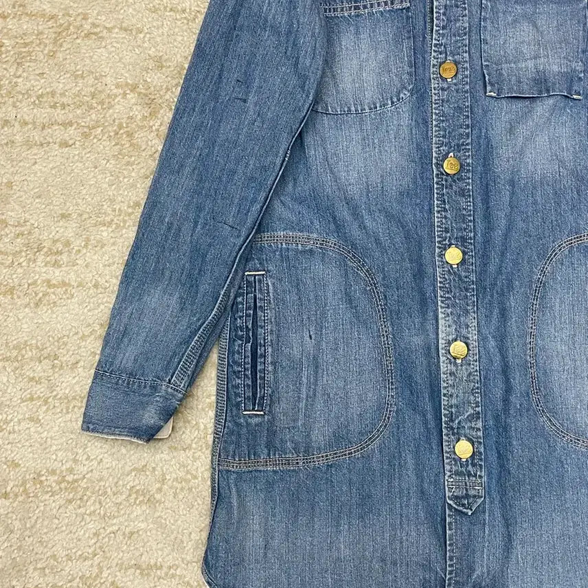 [BUNJANG] Lee Union Made Denim Long Jacket / 90s 우먼 [S] 리 Lee Union Made 데님 롱 자켓