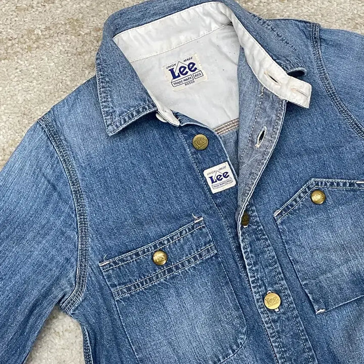 [BUNJANG] Lee Union Made Denim Long Jacket / 90s 우먼 [S] 리 Lee Union Made 데님 롱 자켓
