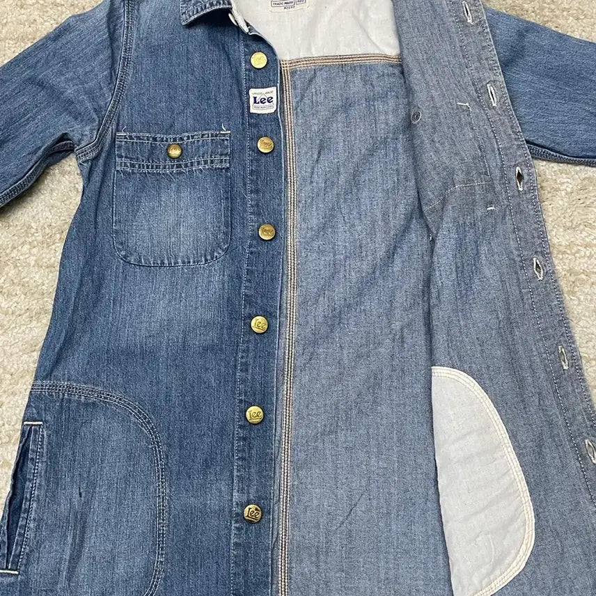 [BUNJANG] Lee Union Made Denim Long Jacket / 90s 우먼 [S] 리 Lee Union Made 데님 롱 자켓