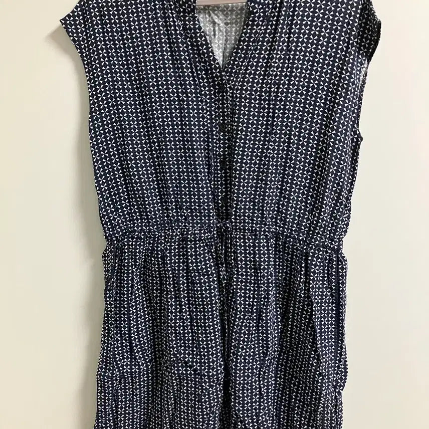 [BUNJANG] Summer Navy Pattern Dress / 네이비 패턴 여름 원피스