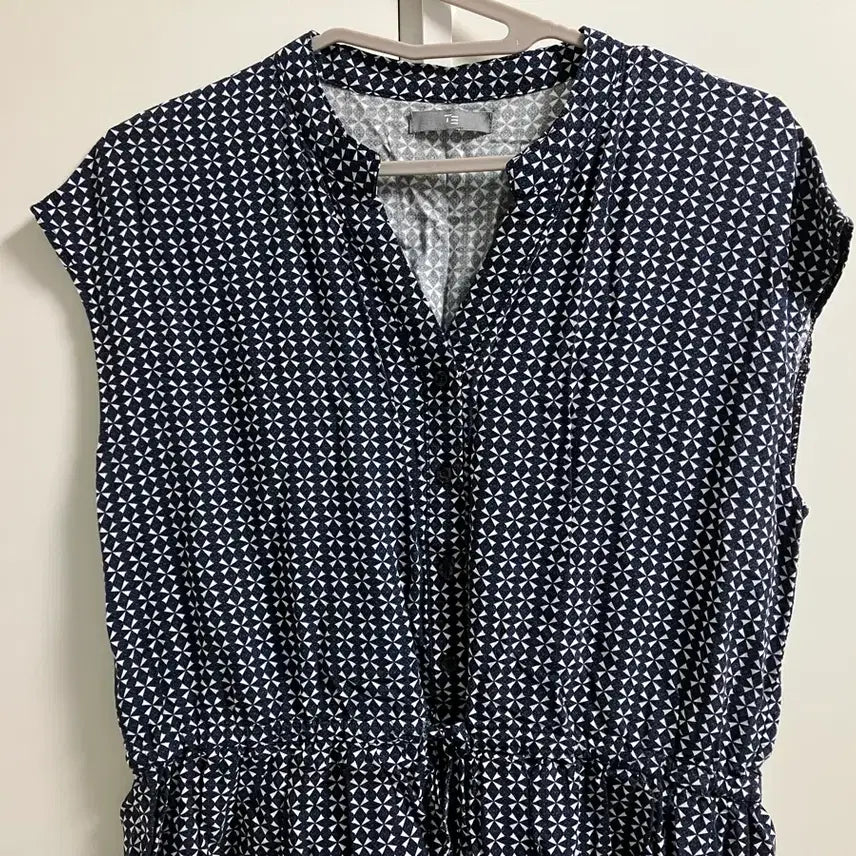 [BUNJANG] Summer Navy Pattern Dress / 네이비 패턴 여름 원피스