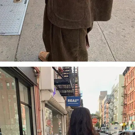 [BUNJANG] MaybeBaby Corduroy Pants (Brown, M) / 메이비베이비 코듀로이 팬츠(브라운, M)