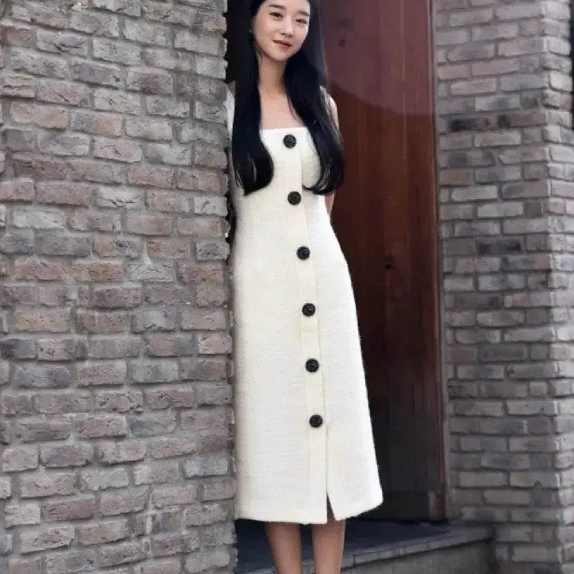 [BUNJANG] Fayewoo Tweed Bustier Sleeveless Dress / 페이우 fayewoo 트위드 원피스 뷔스티에 나시 서예지 서지혜 민소매