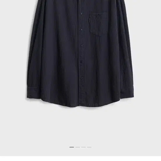 [BUNJANG] Pottery Garment Dyed Loose Shirt - Navy / [4]포터리 가먼트다이 루즈드셔츠.네이비