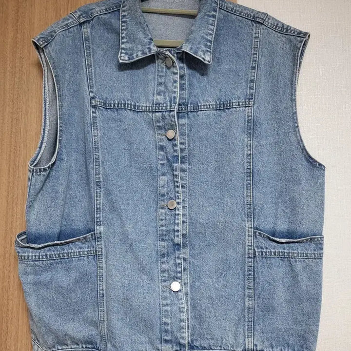 [BUNJANG] Unisex Denim Vest / 연청 오버핏 데님 조끼 베스트