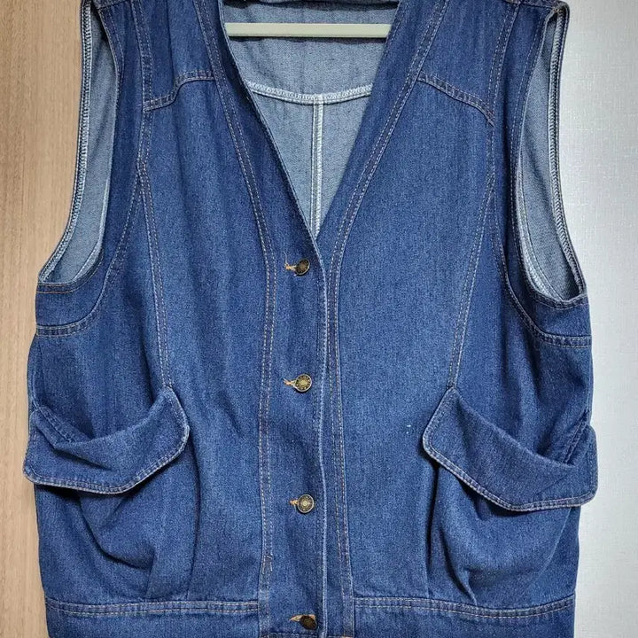 [BUNJANG] Denim Vest / 진청 오버핏 데님 조끼 베스트