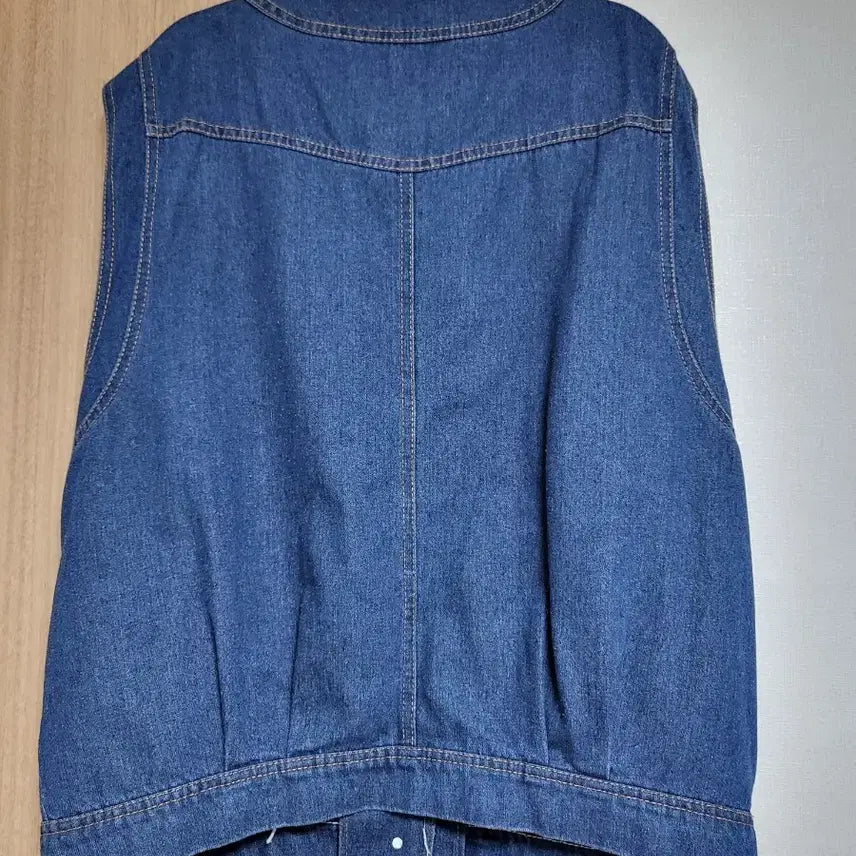 [BUNJANG] Denim Vest / 진청 오버핏 데님 조끼 베스트