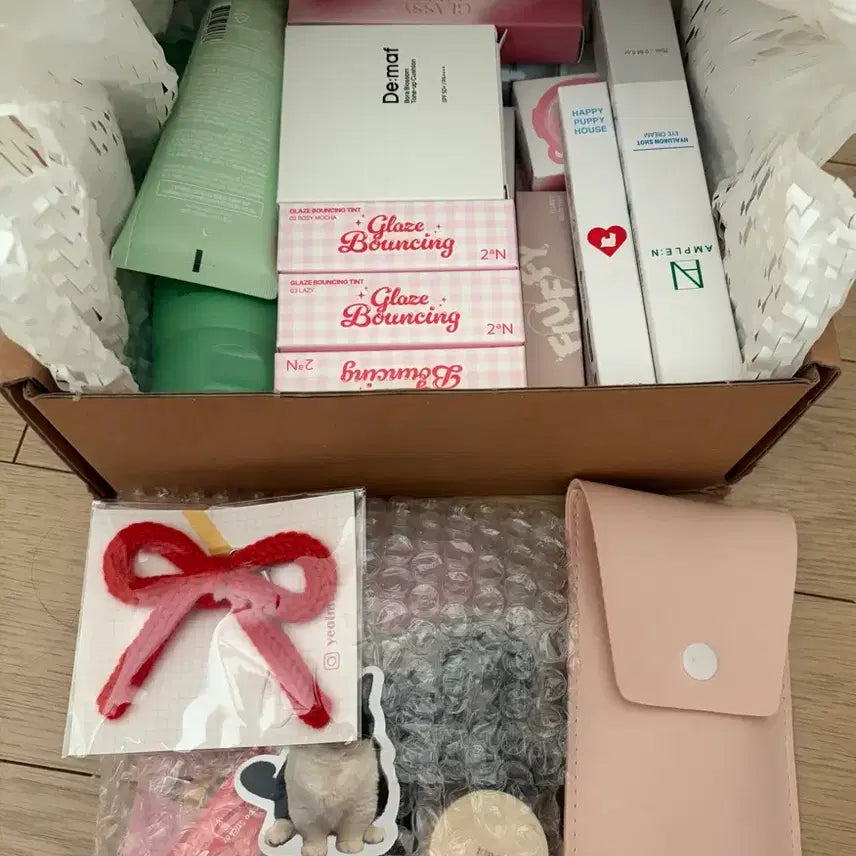 [BUNJANG] Cosmetics Beauty Box Bundle Set / 화장품 뷰티 박스 일괄 세트 쿠션 틴트 치크 헤어 등등