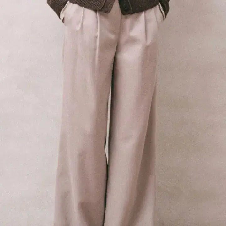 [BUNJANG] Juu by Jun K Wide Wool Pants / [Juu by Jun K] 와이드 울 팬츠, S(새거, 원가 15만)