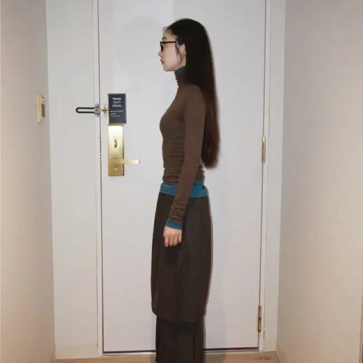 [BUNJANG] Kimahop Layered Skirt Pants / 김아홉 레이어드 스커트 팬츠