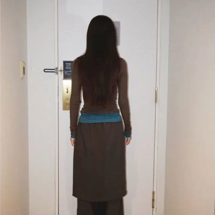 [BUNJANG] Kimahop Layered Skirt Pants / 김아홉 레이어드 스커트 팬츠