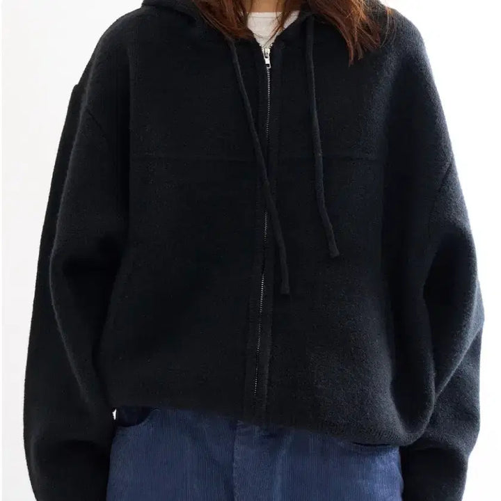 [BUNJANG] Raucohouse Knit Hooded Zip-up / 라우코하우스 니트후드집업