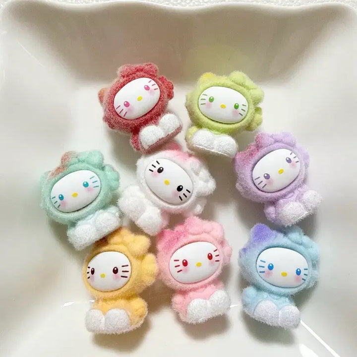 [BUNJANG] Kitty Flocked Figure / 키티 후로킹 피규어