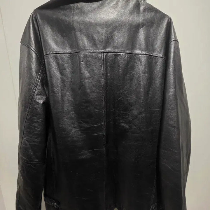 [BUNJANG] Noll Leather Jacket Black XL / Noll 레더 소가죽 자켓 블랙