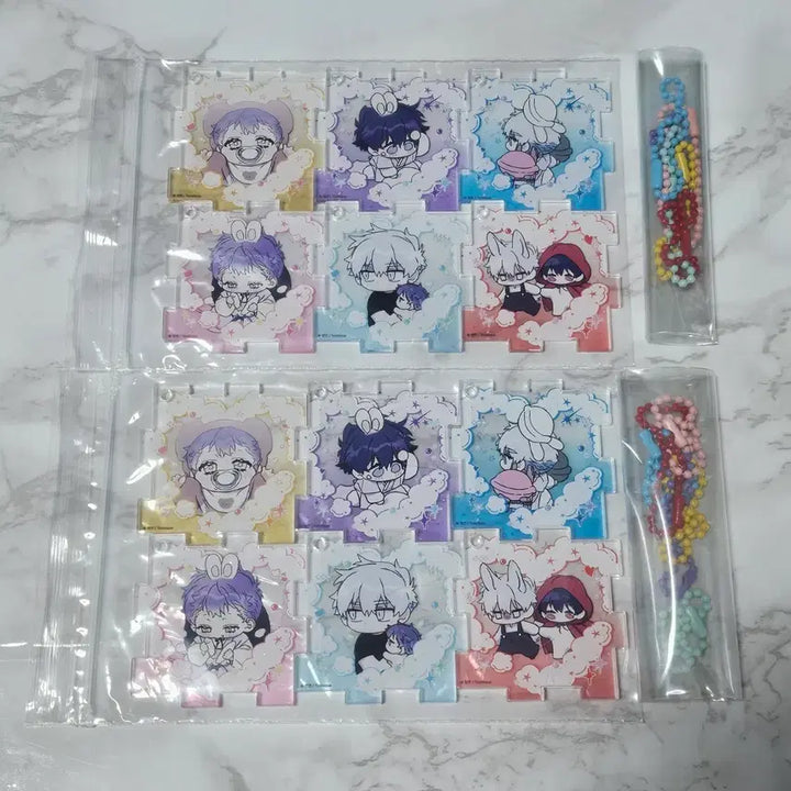 [BUNJANG] Toonique Finding Waves Acrylic Puzzle Keyring Set / 투니크 너를찾는파도 너찾파 퍼즐 아크릴 키링 세트