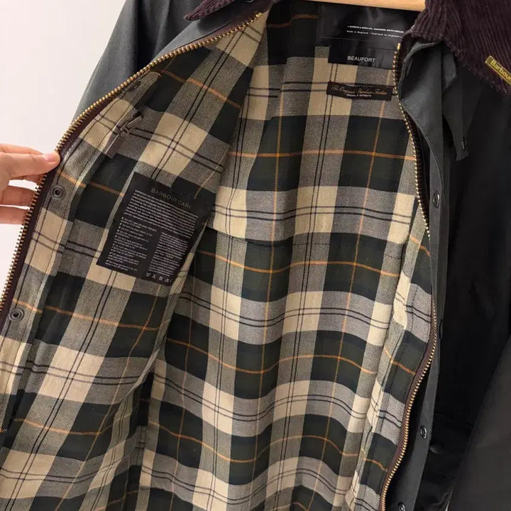 [BUNJANG] Barbour Beaufort Sage Jacket / 바버 뷰포트 세이지 34 (리왁싱, 상태양호)