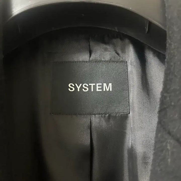 [BUNJANG] SYSTEM Black Coat / SYSTEM 핸드메이드 블랙 코트
