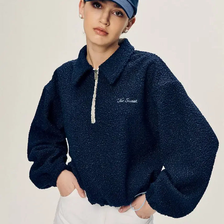 [BUNJANG] The Sweat Cursive Logo Cap Navy / The Sweat 더스웻 커시브 로고 캡 네이비