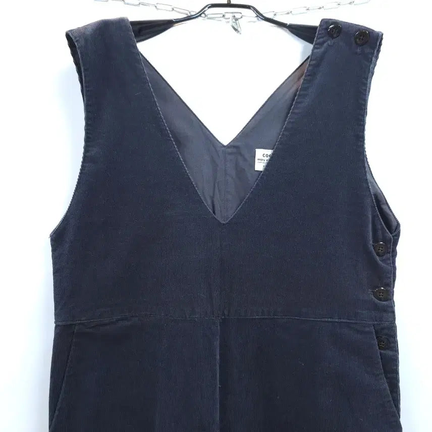 [BUNJANG] COEN Cotton Corduroy Wide Jumpsuit / COEN 코엔 코튼 코듀로이 와이드 점프수트 골덴 멜빵바지 C493